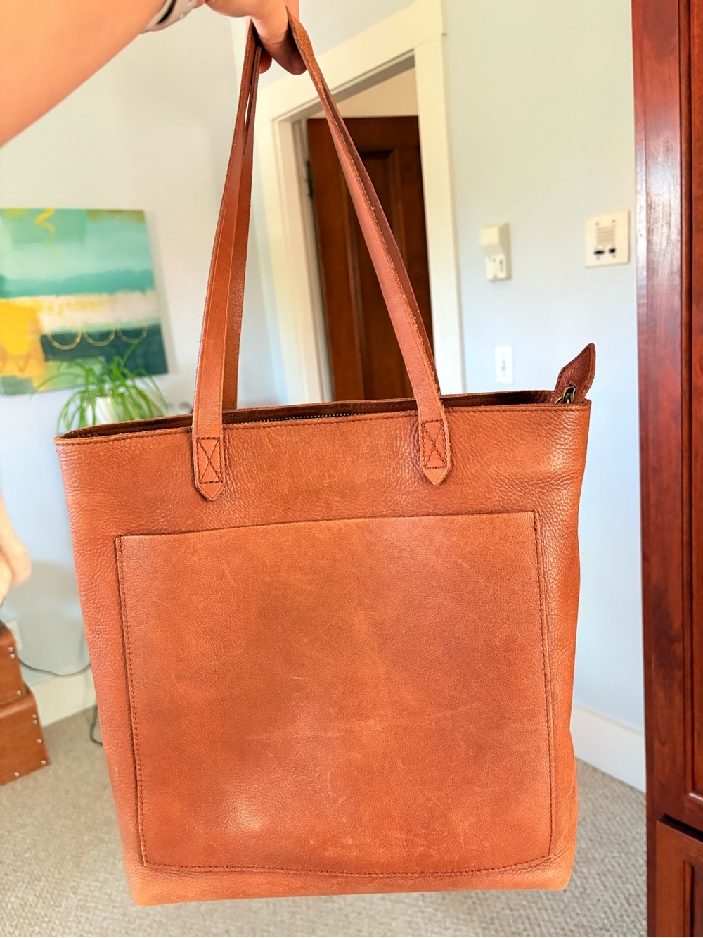 Madewell Leather Tote Bag